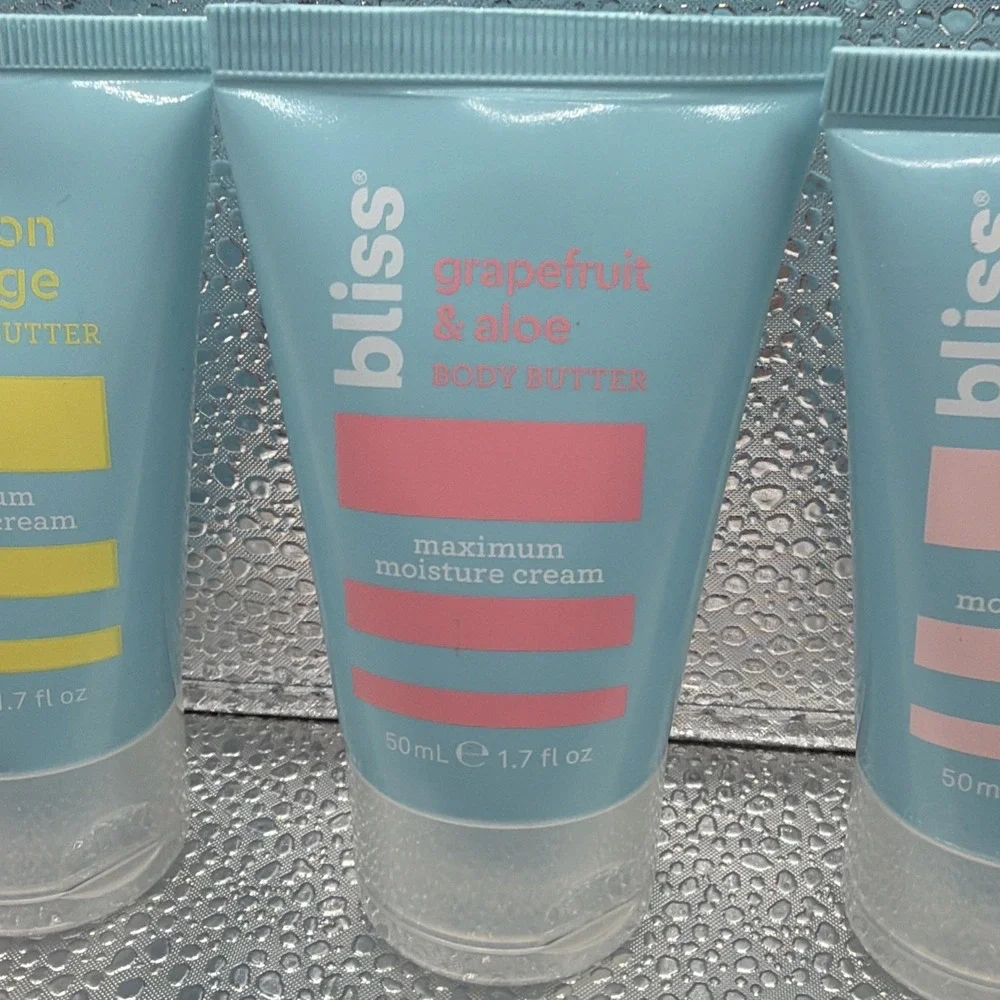 Lot of (3) BLISS Lemon Sage, Grapefruit Aloe Naked Body Butter - 1.7 Oz‎ Each